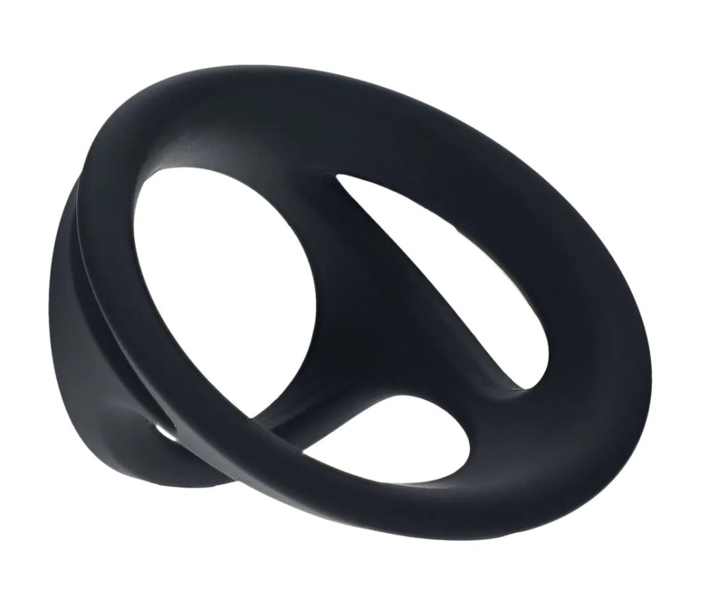 Levelz - 阴茎阴囊环 4件套装 - 黑色 照片-3