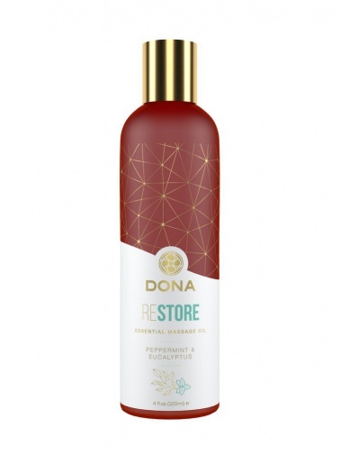 Dona - Essential Massage Oil Restore Peppermint & Eucalyptus - 120ml photo