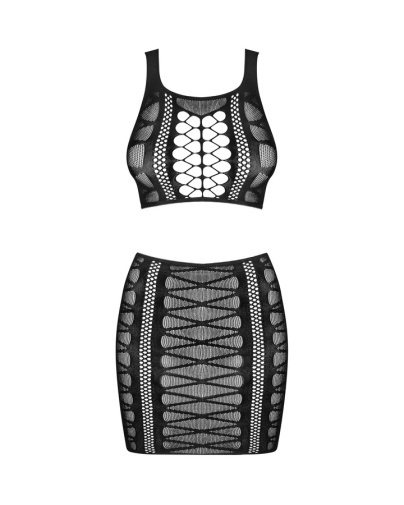 Obsessive - K102 上衣 短裙 两件装 - 黑色 - 细/中/大码 照片