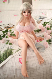 Jorokumo 迷你动漫洋娃娃巨乳萝莉 金属骨架超柔软矽胶仿真性爱娃娃 100cm 照片