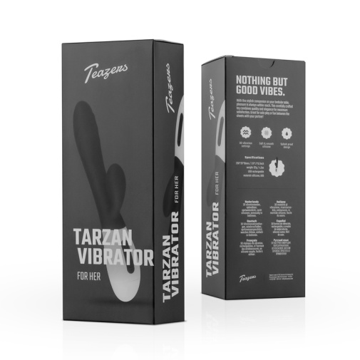 Teazers - Tarzan Rabbit Vibrator - Black photo