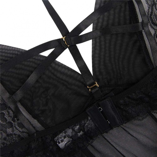 Ohyeah - Elegant 連身裙連頸環 - 黑色 - 加大碼 照片