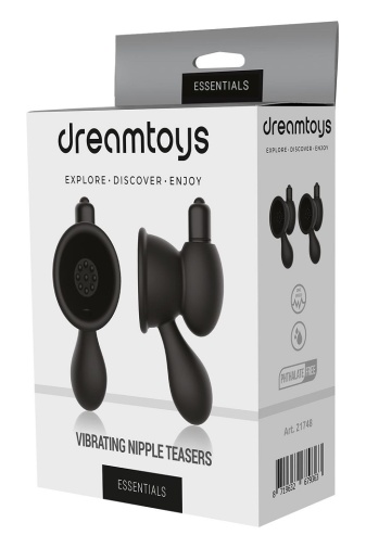 Dreamtoys - Essential Vibro Nipple Teasers - Black 照片