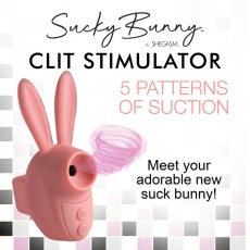 Inmi - Shegasm Sucky Bunny Clit Stimulator - Pink photo