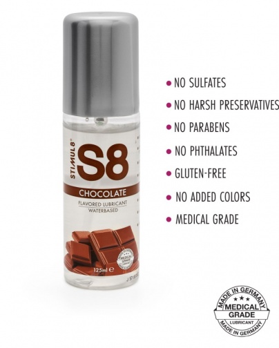 S8 - 巧克力味水性潤滑劑  - 125ml 照片