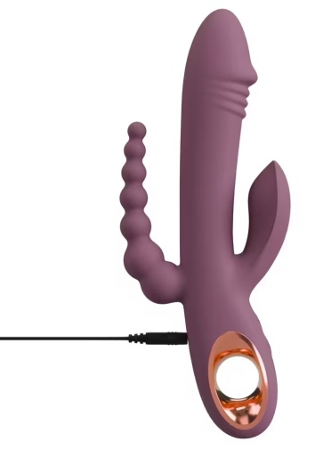 You2Toys - Slim Triple Plum Rabbit Vibrator - Purple 照片