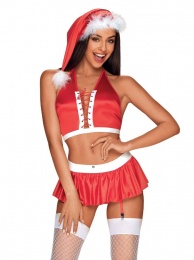 Obsessive - Ms Claus Costume - Red - S/M photo