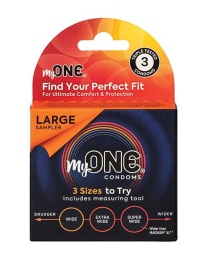 One Condoms - Large Sampler Condoms 3's Pack photo