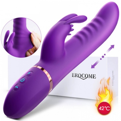 Erocome - 小犬座 加热推撞震动棒 - 紫色  照片
