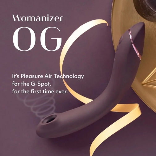 Womanizer - OG Pleasure Air G 点吸啜按摩棒 - 紫红色 照片