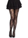 Leg Avenue - Chantilly Floral Lace Tights - Black photo-3