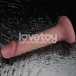 Lovetoy - 8'' 雙層柔軟震動假陽具 - 肉色 照片-8
