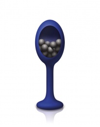 NS Novelties - Renegade Rattler Anal Plug - Blue photo