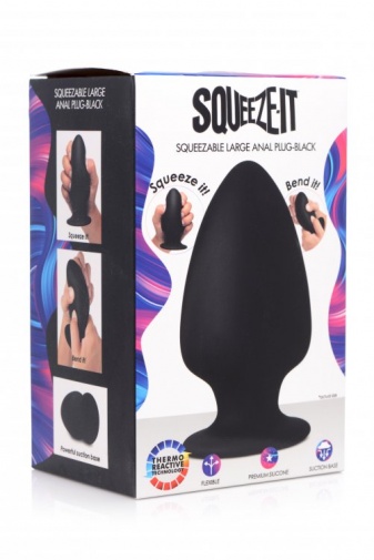 Squeeze-It - 后庭塞 大码 - 黑色 照片