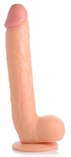 Master Cock - Long Logan 10" Dildo w Balls - Flesh photo