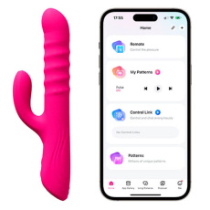 Lovense - Velvo Rotating Beaded Rabbit Vibrator - Pink photo