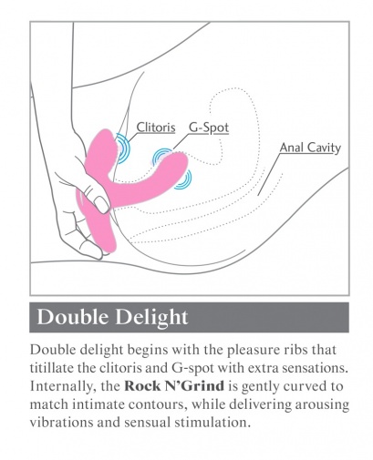 3Some - Rock n’ Grind 震动器 - 粉红色 照片