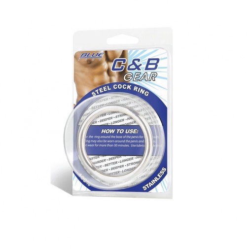 Blueline - Steel Cock Ring 2″ photo