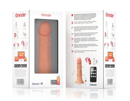 Oninder - Bogota App Controlled Dildo M - Flesh photo