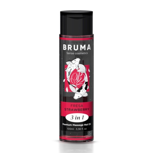 Bruma - 按摩潤滑潤膚三合一 熱感按摩油 草莓味 - 100ml 照片