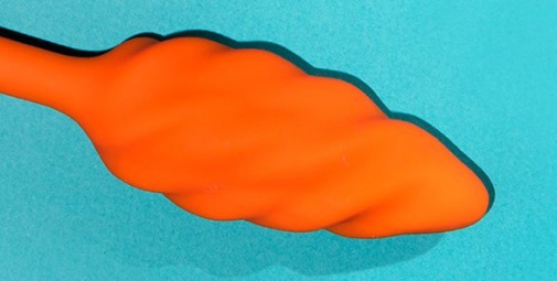 B-Vibe - 震动螺旋纹后庭塞 - 橙色 照片