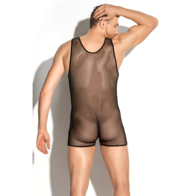 Me Seduce - Doro 男士緊身連衣褲 - 黑色 - S/M 照片