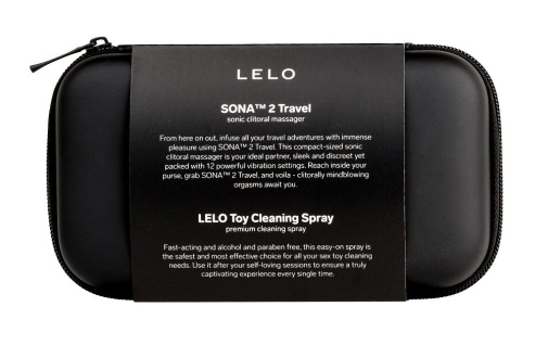 Lelo - 套裝A - Sona 2 旅行套裝  陰蒂吸啜器 粉紅色 & 玩具清潔噴霧 60ml 照片