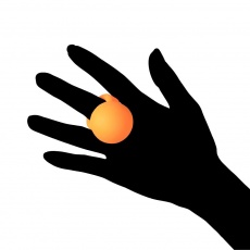 Tenga - 手指球形按摩器 - 橙色 照片