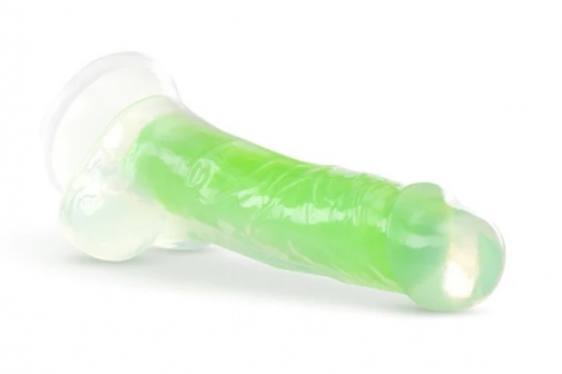 Neo Elite - Glow in the Dark Viper Dildo 19cm - Neon Green photo
