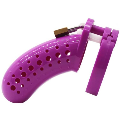 FAAK - Plastic Chastity Cage 23 - Purple 照片