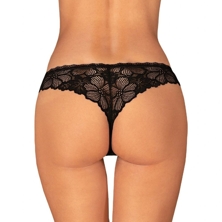 Obsessive - Serafia Panties - Black - XL/2XL photo