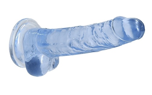 RealRock - 7" Realistic Dildo w Balls - Blue 照片