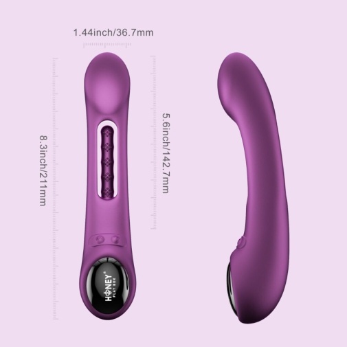 Honey Play Box - Tempo Sensing G-Spot App Vibrator - Purple photo