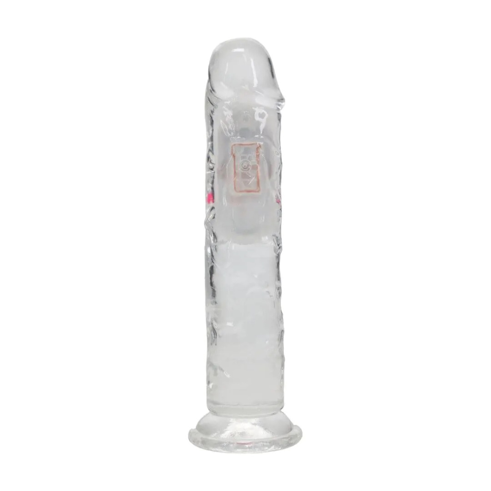 RealRock - 7" LED Vibro Dildo - Clear 照片-5