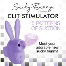 Inmi - Shegasm Sucky Bunny Clit Stimulator - Purple photo