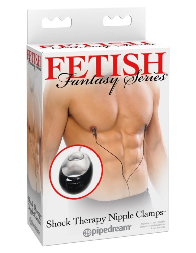 Fetish Fantasy - Shock Therapy Nipple Clamps - Black photo