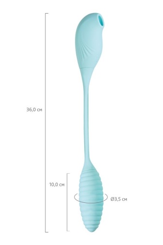 JOS - Roow Air-Pulse Vibro Egg - Blue photo