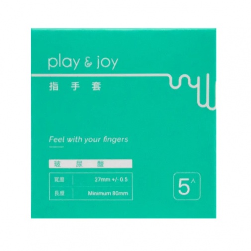 Play & Joy - 透明質酸指套 5 片裝 照片