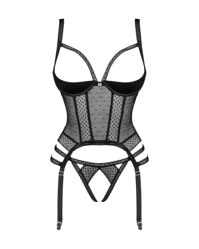 Obsessive - Lanelia 紧身束衣 - 黑色 - 加细码/细码 照片