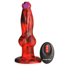 Creature Cocks - Hell Wolf Thrusting Vibro Dildo - Red photo