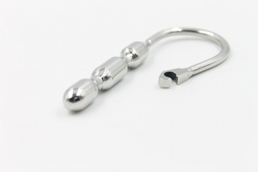 MT - Urethral Sound with Penis Ring 90mm photo