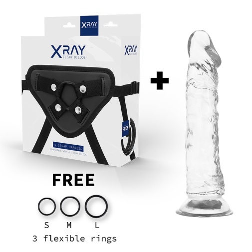 X Ray - Strap-On Harness w 21cm Realistic Dildo photo