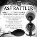 Master Series - Ass Rattler Weighted Inflatable Plug - Black photo-7