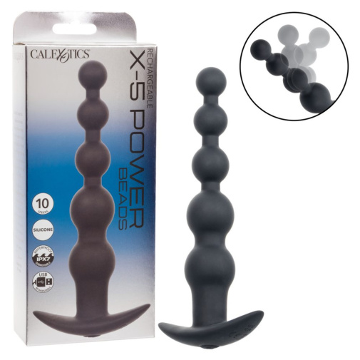 CEN - X-5 Power Vibro Anal Beads - Black photo