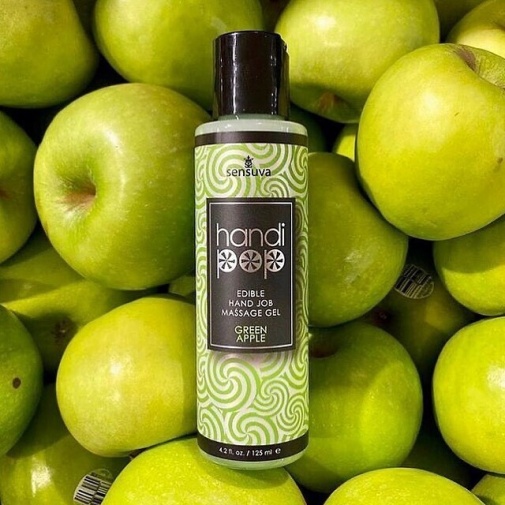 Sensuva - Handipop Hand Job Massage Gel Green Apple - 125ml photo