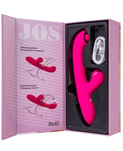 JOS - Rolli Ball Rabbit Vibrator - Pink photo