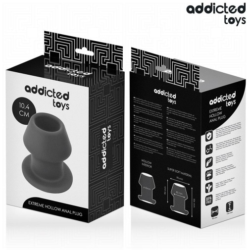 Addicted Toys - Extreme 空心后庭塞 大码 - 黑色 照片
