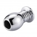 MT - Hollow Anal Plug 70x40mm - Silver photo-5