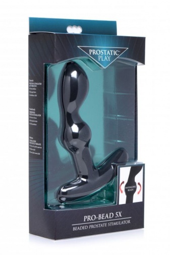 Prostatic Play - Pro-Bead 5X 珠子前列腺震動器 - 黑色 照片