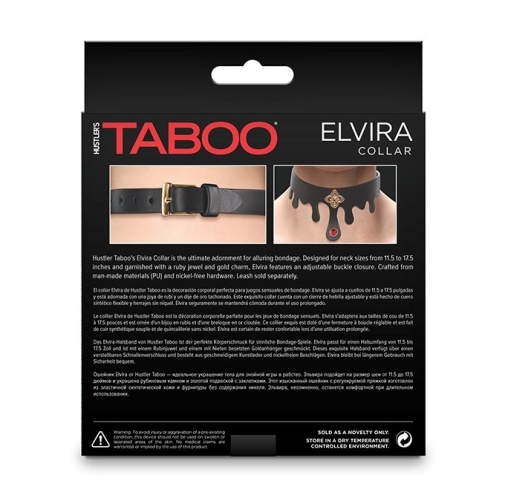 NS Novelties - Taboo Elvira Collar - Black photo